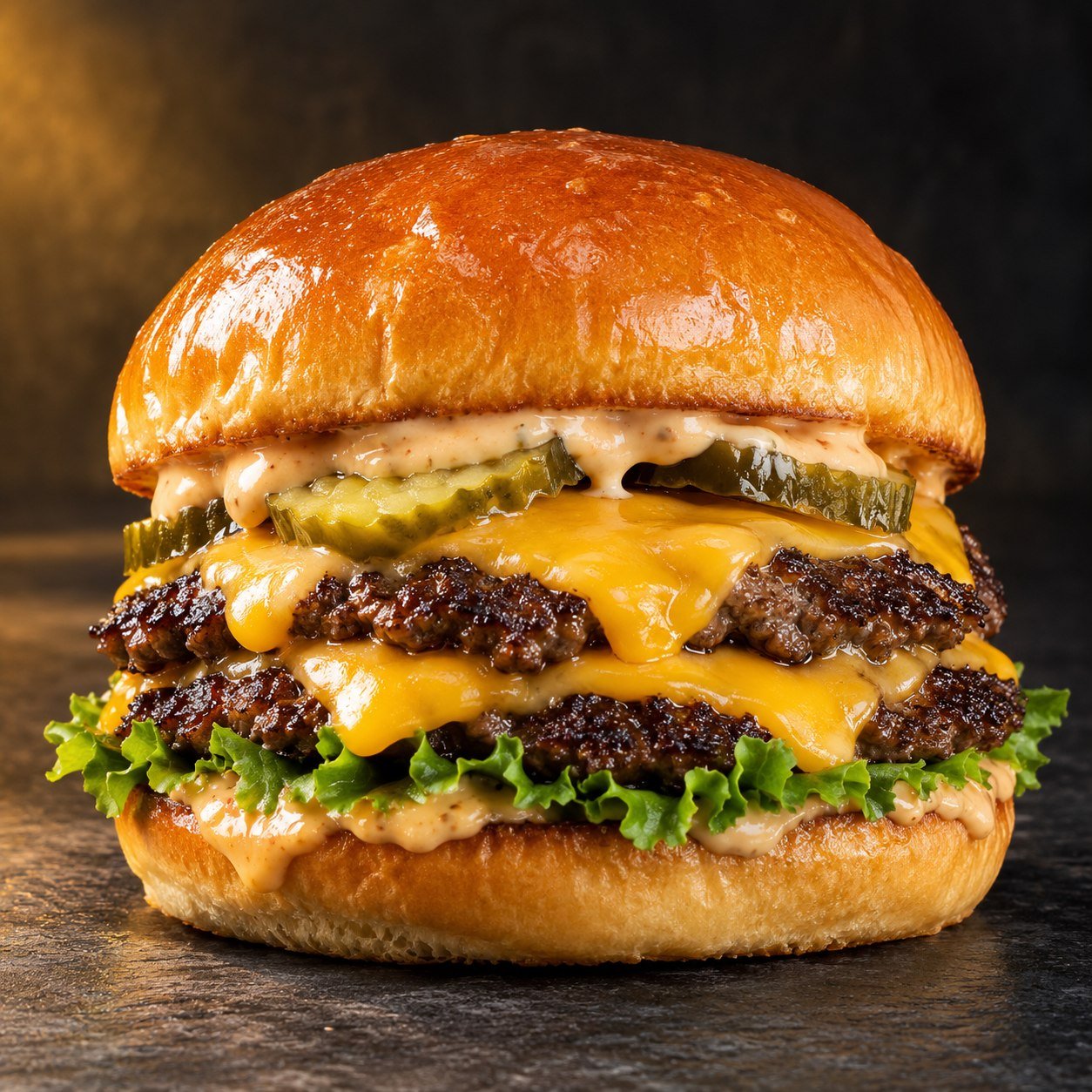 Smash burger double cheddar PSK Food
